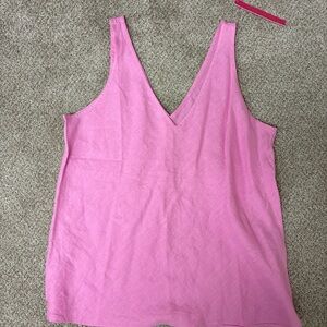 Lilly Pulitzer Pink V-Neck Tank Top
